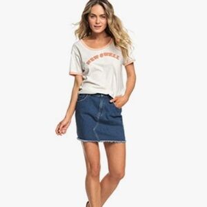 Roxy Womens Icon Denim Skirt NWT